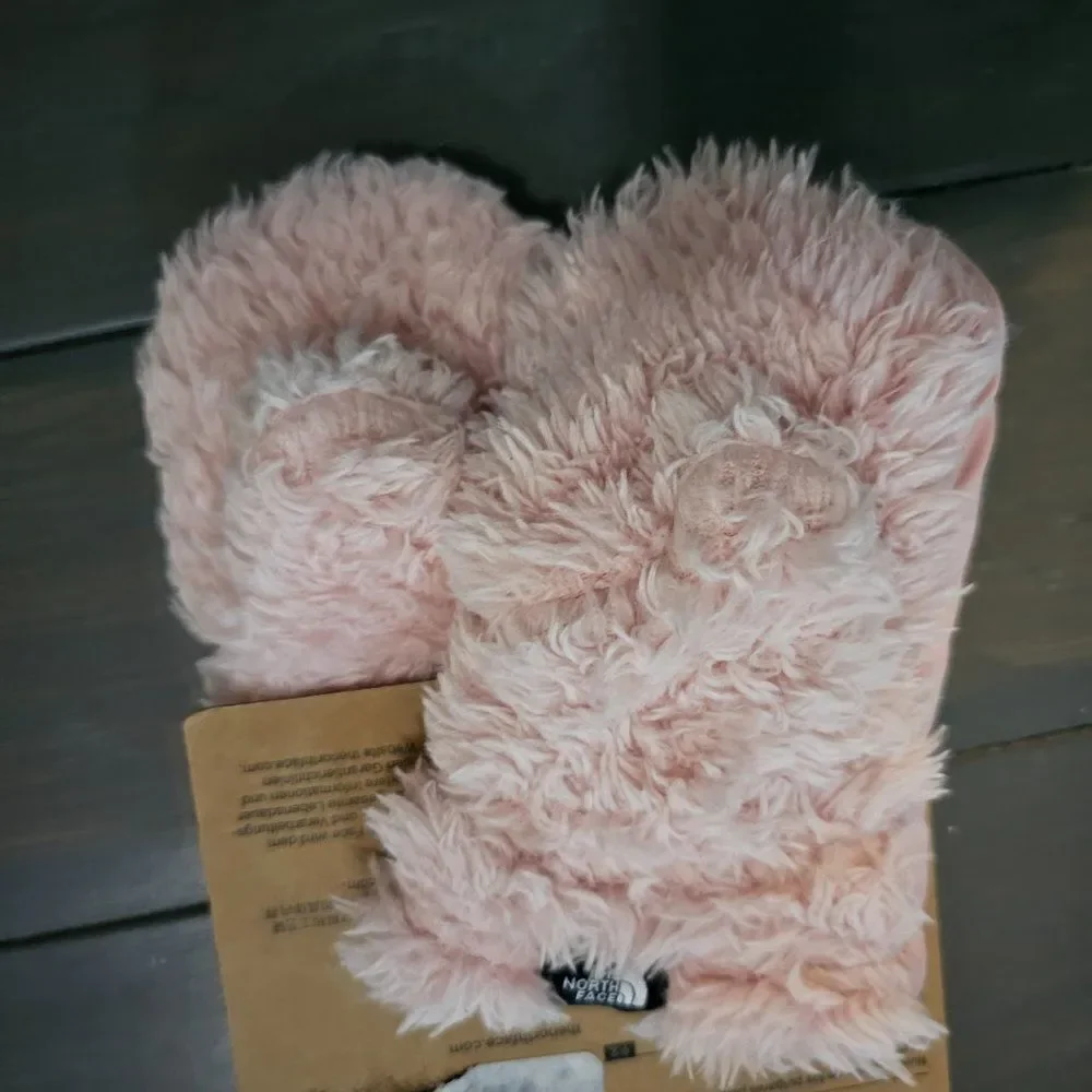 The North Face Peach Pink Littles Suave Oso Mitt Girl's Mittens Gloves Size S